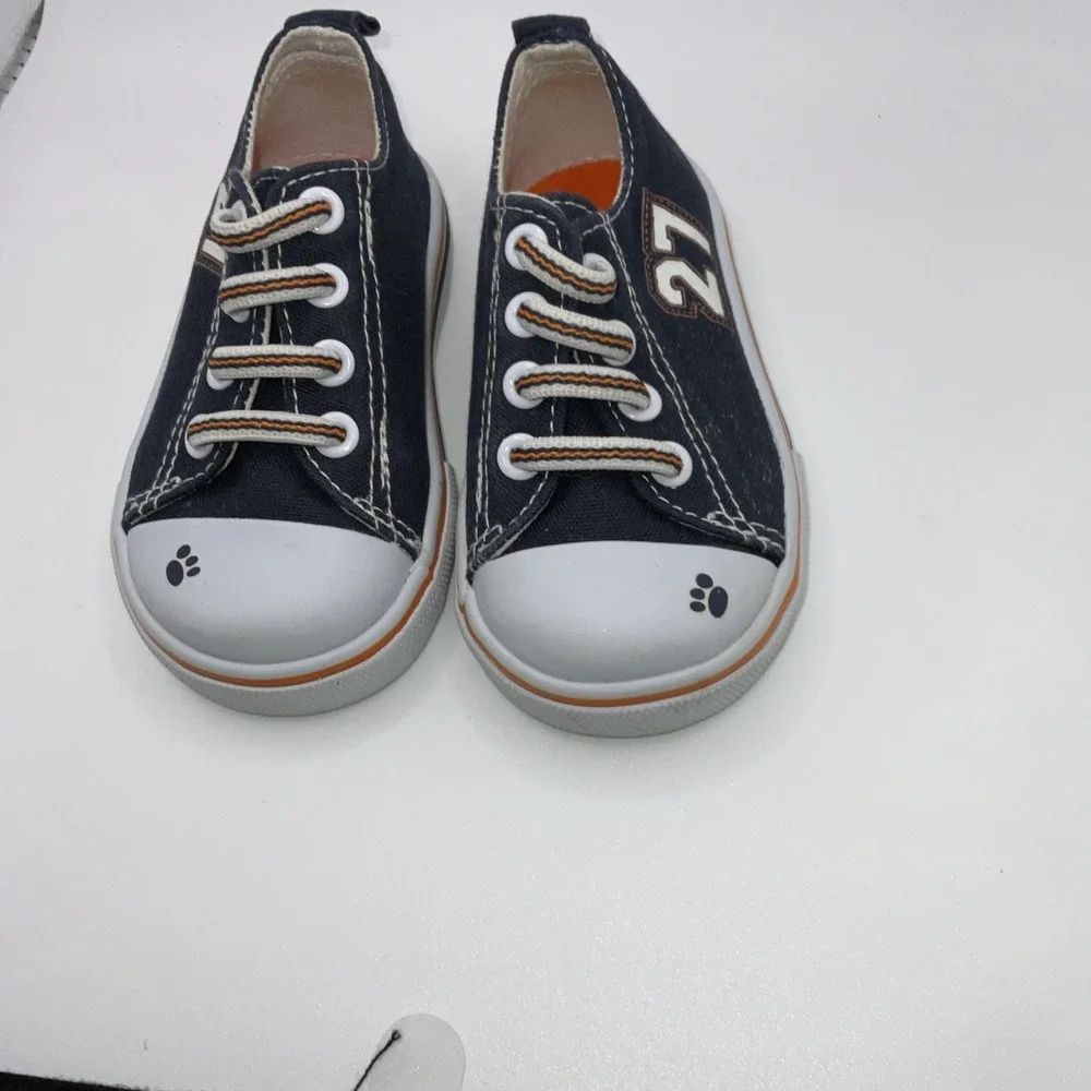 Garanimals Boys Size 4 Infant Blue And Orange Slip On Tennis Shoe